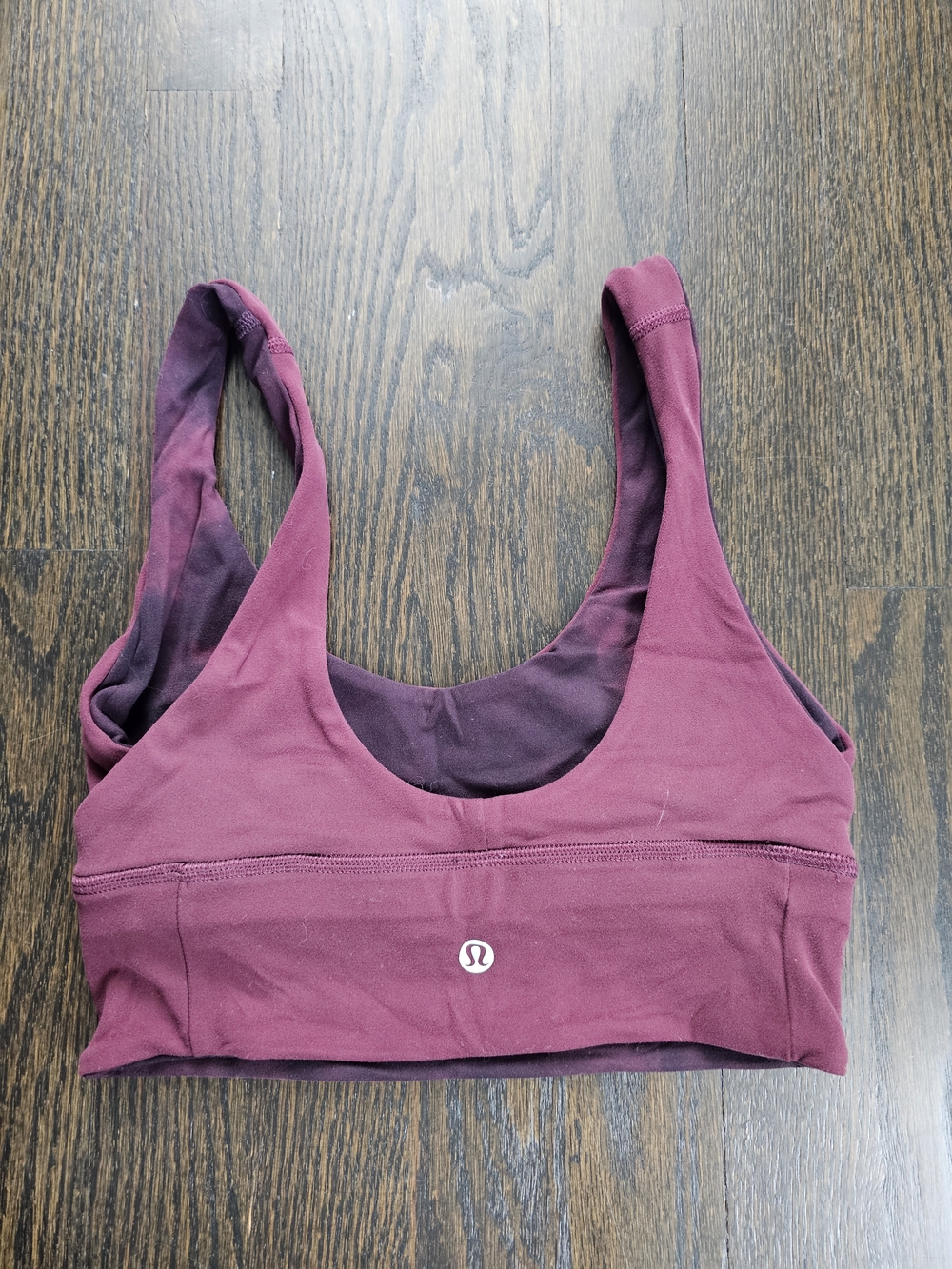 lululemon athletica Women's Maroon Sports Bra - Scoop Neck Support
